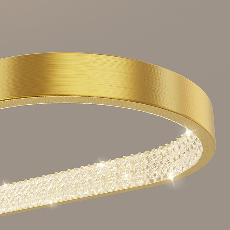 Style moderne de forme ovale ISLIDE ÉCLAIRAGE IDE METAL 1 PENDANT ISLAND