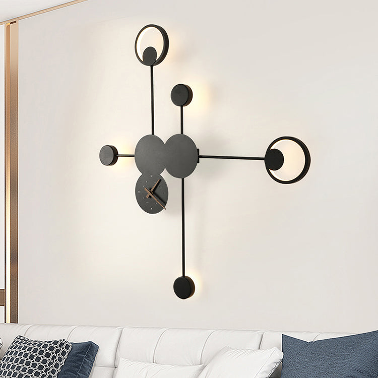 Runde Formwandeln moderne Metallwandmontage -Leuchten