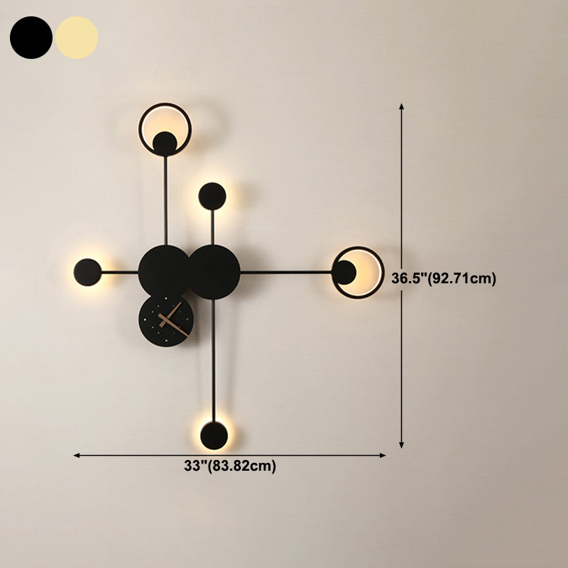 Runde Formwandeln moderne Metallwandmontage -Leuchten
