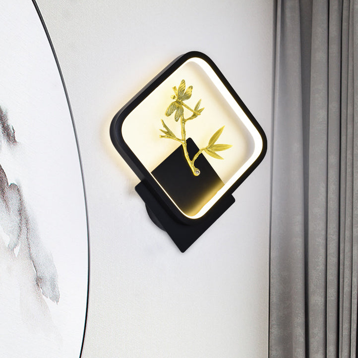 Kids Style Square Shape Wall Light Metal 1 Light Wall Mount Light