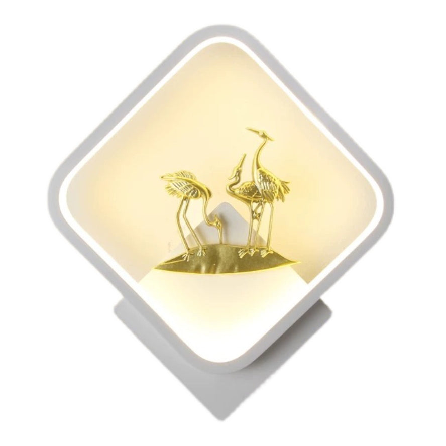 Kids Style Square Shape Wall Light Metal 1 Light Wall Mount Light