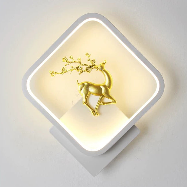Kids Style Square Shape Wall Light Metal 1 Light Wall Mount Light