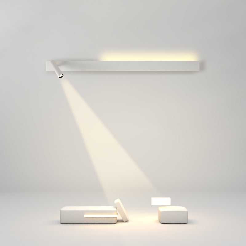 Square Shape Metal Wall Light Modern Style 2 Lights Wall Mount Light