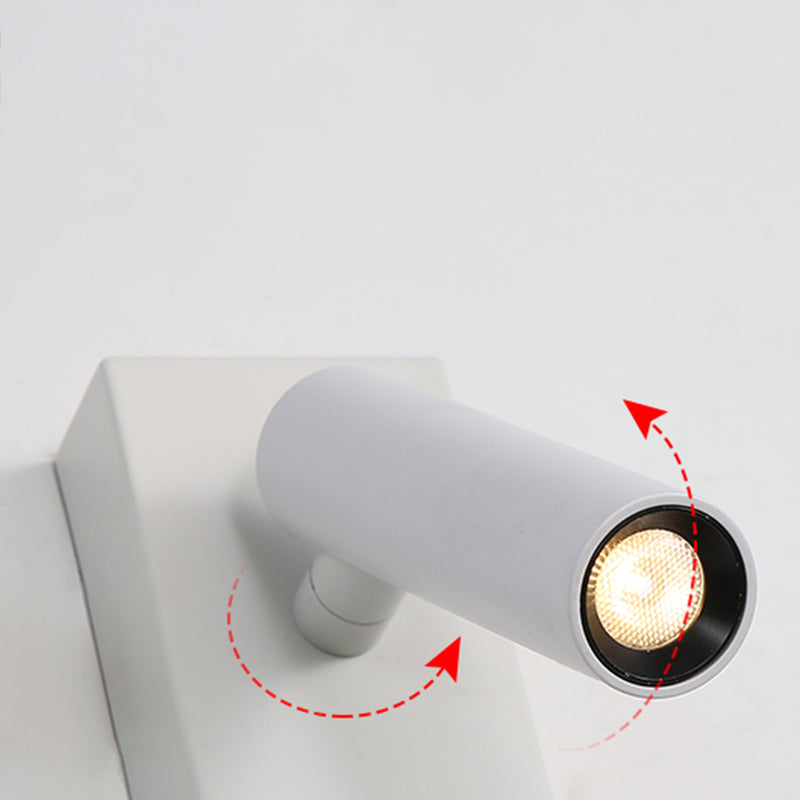 Square Shape Metal Wall Light Modern Style 2 Lights Wall Mount Light