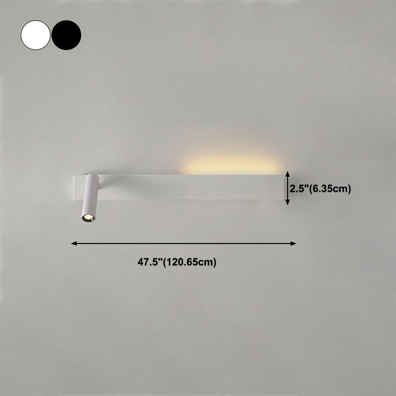 Square Shape Metal Wall Light Modern Style 2 Lights Wall Mount Light