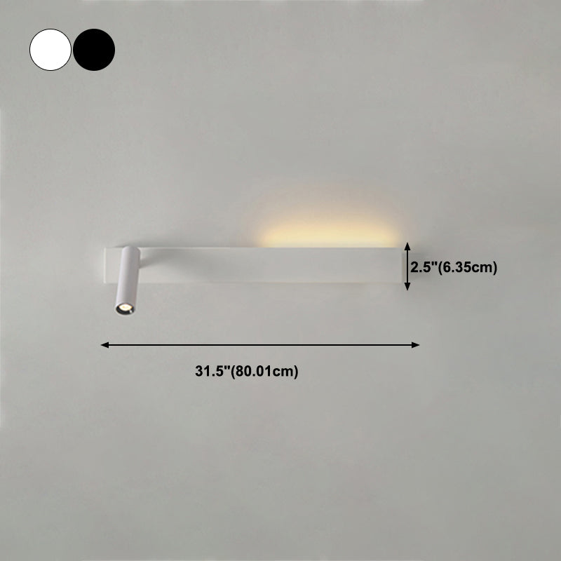 Square Shape Metal Wall Light Modern Style 2 Lights Wall Mount Light