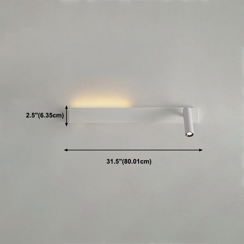 Square Shape Metal Wall Light Modern Style 2 Lights Wall Mount Light