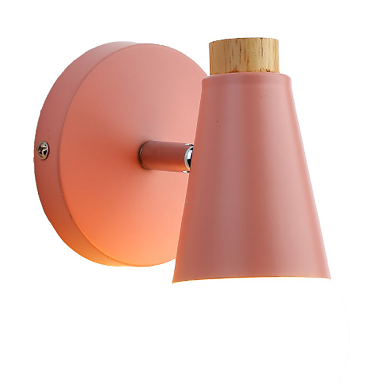 Modern Style Unique Shape Wall Sconce Metal 1 Light Wall Light for Bedroom