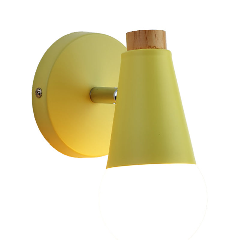 Modern Style Unique Shape Wall Sconce Metal 1 Light Wall Light for Bedroom