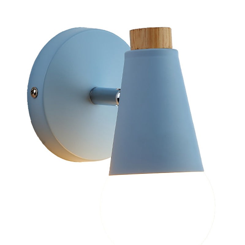 Modern Style Unique Shape Wall Sconce Metal 1 Light Wall Light for Bedroom