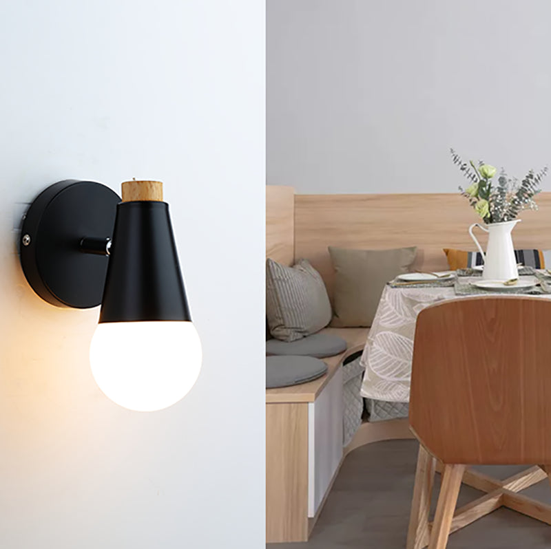 Modern Style Unique Shape Wall Sconce Metal 1 Light Wall Light for Bedroom