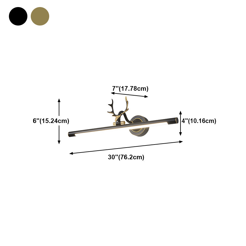 Accesorio de iluminación de pared lineal lámpara de montaje de pared LED simple para baño