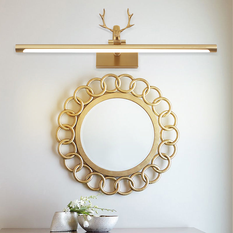 Miroir à LED de vanité moderne Miroir Light Front avec une teinte acrylique pour la salle de bain