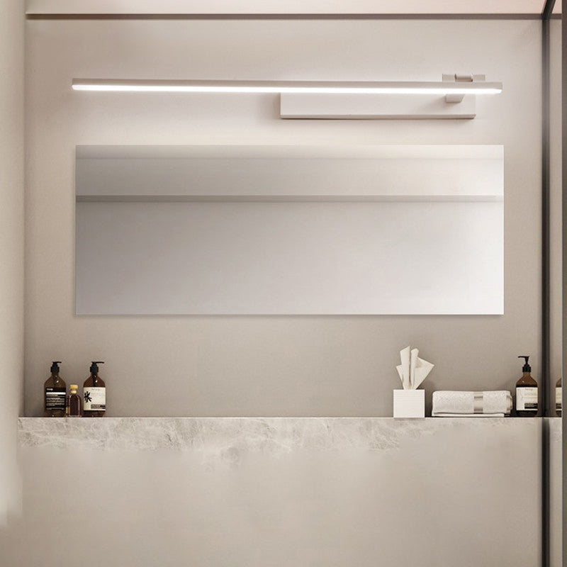 Modern Simple Style Iron Vanity Light Strip Shape LED Vanity Lamp for Shower Room