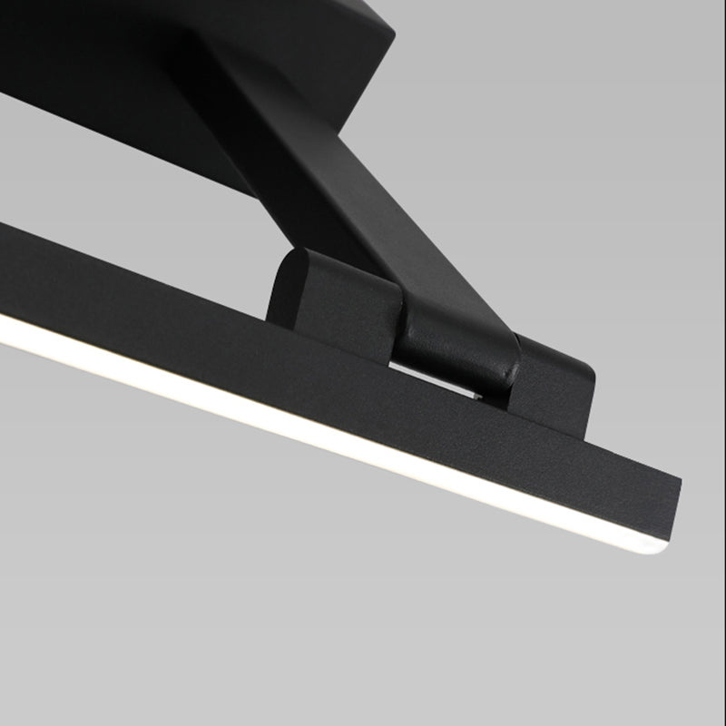 Modern Simple Style Iron Vanity Light Strip Shape LED Vanity Lamp for Shower Room