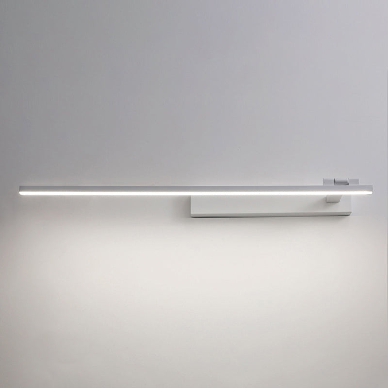 Modern Simple Style Iron Vanity Light Strip Shape LED Vanity Lamp for Shower Room