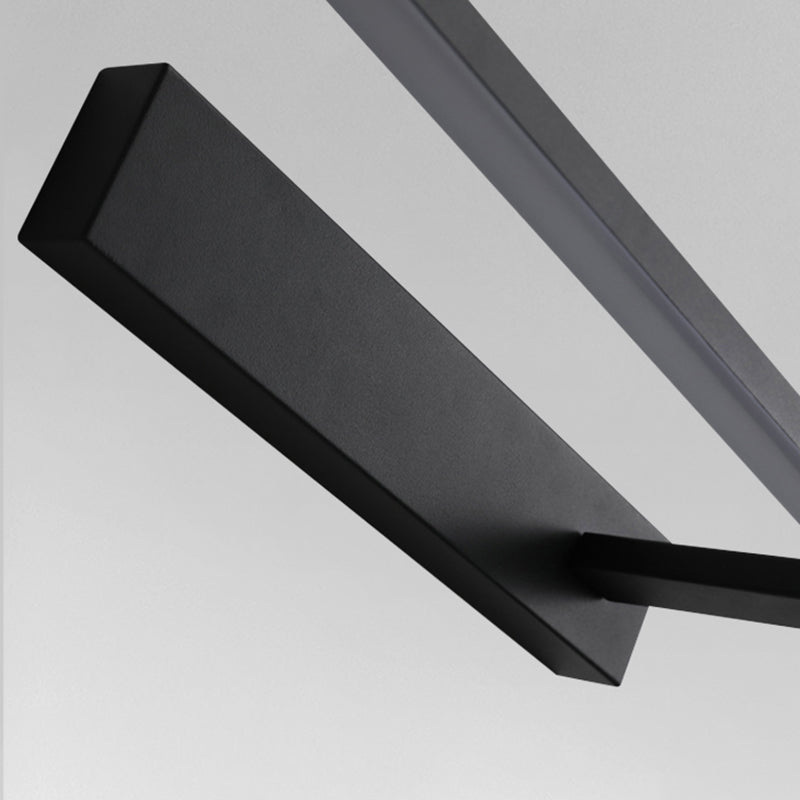 Modern Simple Style Iron Vanity Light Strip Shape LED Vanity Lamp for Shower Room