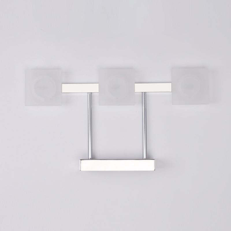 Syffaire d'éclairage mural carrés métalliques