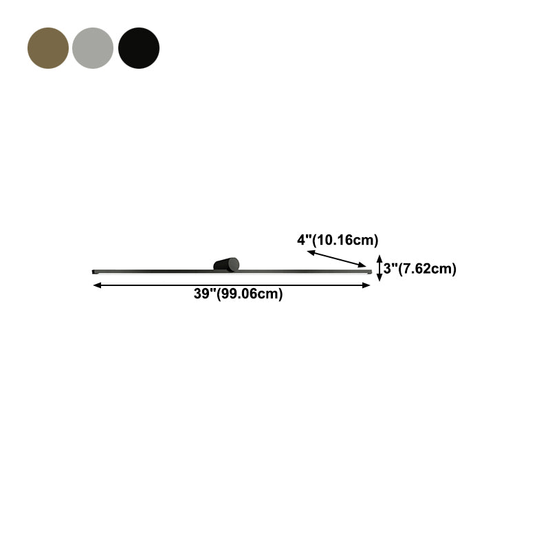 Metal Linear Wall Lighting Fixture Modern LED Wall Mount Light Fixture