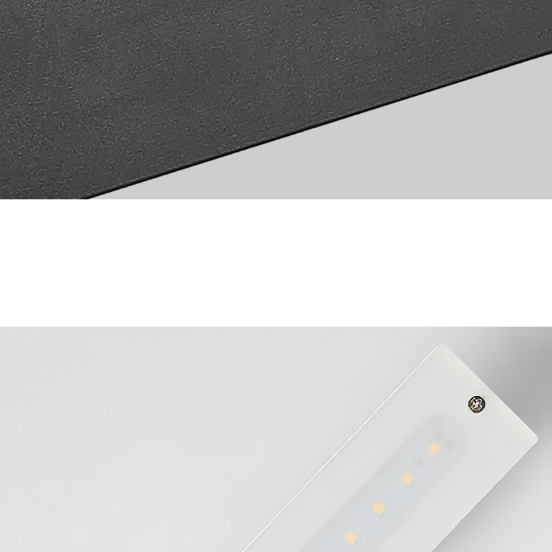 1-Light Black Vanity Light Modern LED Mirror Front Light with Acrylic Shade for Bathroom