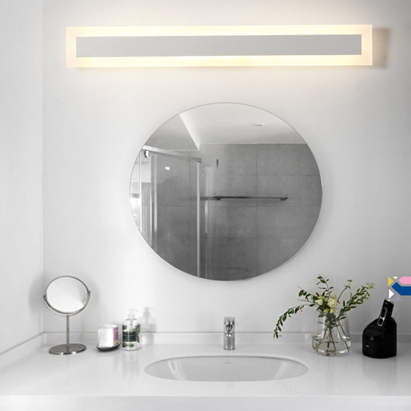 Iluminación de apliques de pared de madera Luz de montaje de pared LED simple para baño