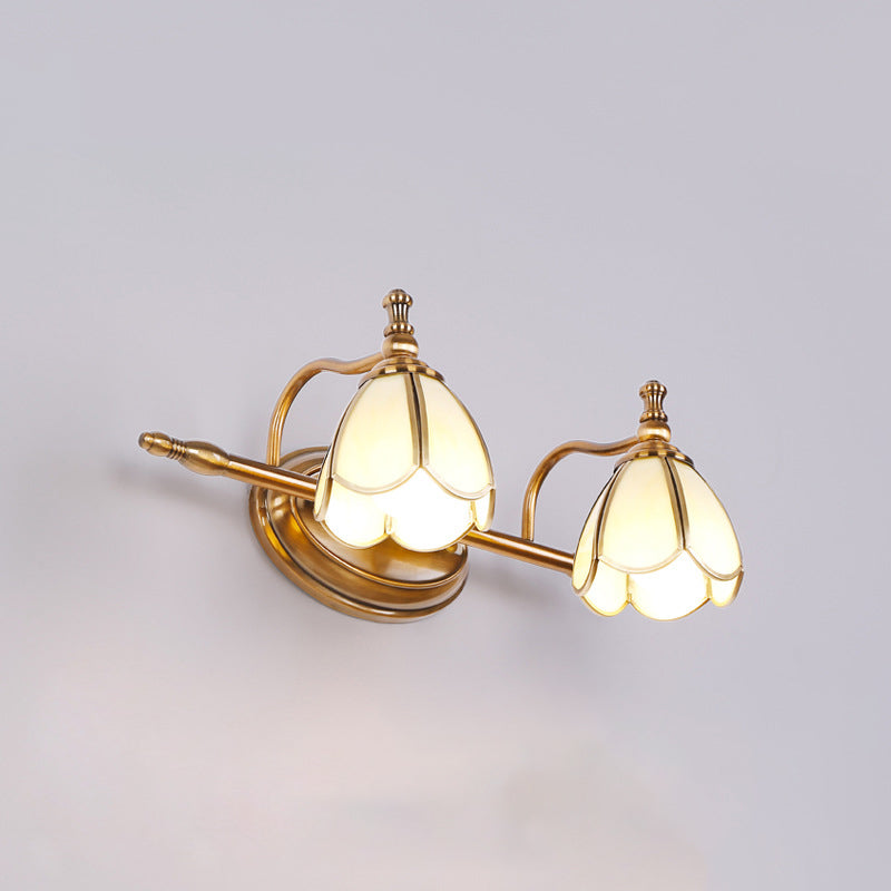 Miroir moderne lumière avant simple vanité légère avec une teinte en verre pour la salle de bain