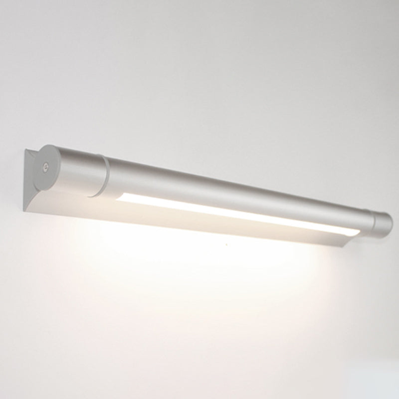 MODERNO SPROGNO SILVER SPECCHIO LUCE LED VAITY LEDITÀ LA VANITÀ con tonalità di plastica per il bagno