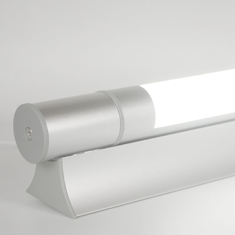 MODERNO SPROGNO SILVER SPECCHIO LUCE LED VAITY LEDITÀ LA VANITÀ con tonalità di plastica per il bagno