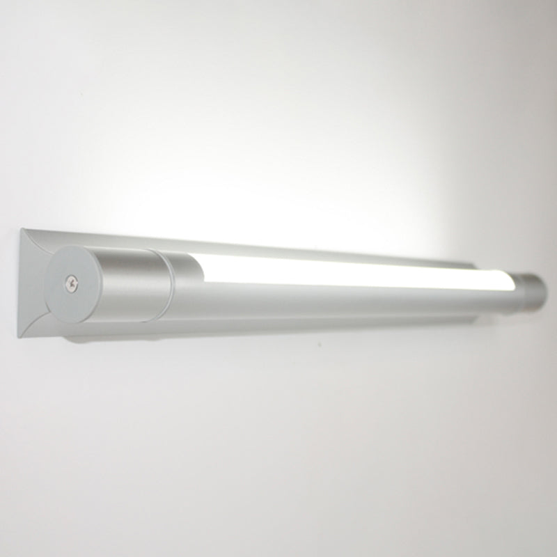 MODERNO SPROGNO SILVER SPECCHIO LUCE LED VAITY LEDITÀ LA VANITÀ con tonalità di plastica per il bagno