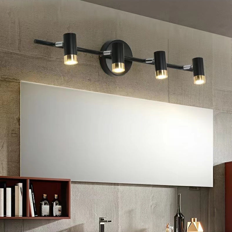 Cylinder Shape Modern Style Vanity Lights Metal LED Mirror Lights for Bathroom