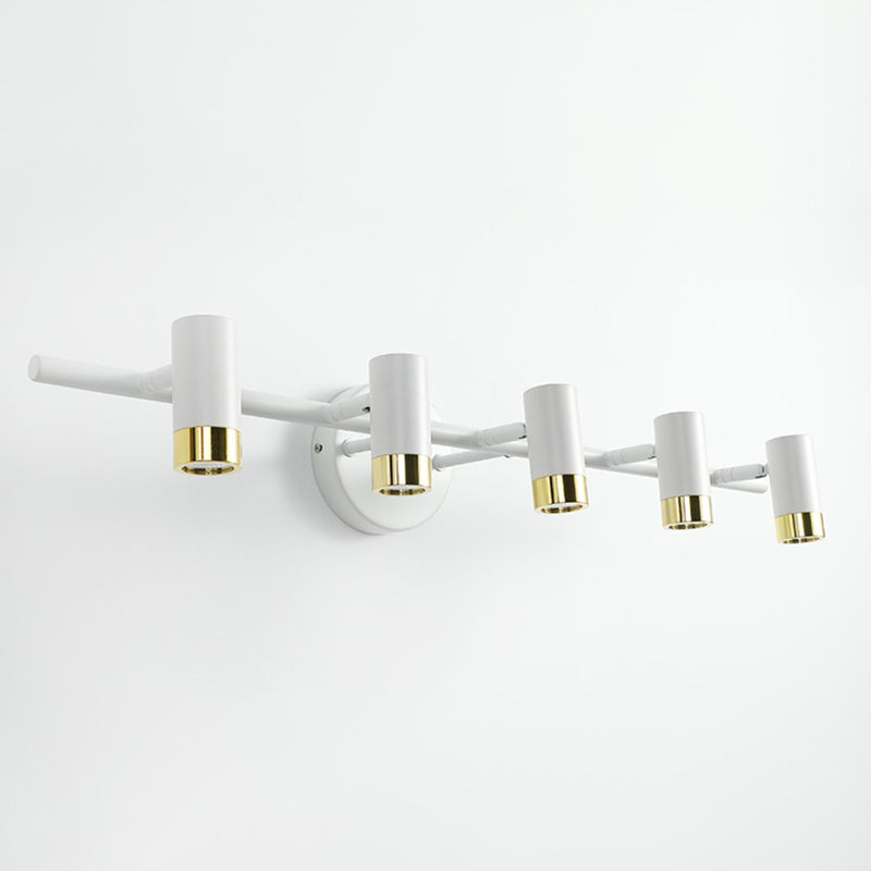 Cylinder Shape Modern Style Vanity Lights Metal LED Mirror Lights for Bathroom