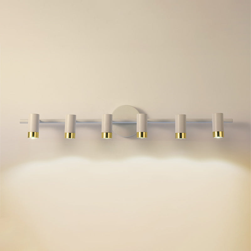 Cylinder Shape Modern Style Vanity Lights Metal LED Mirror Lights for Bathroom