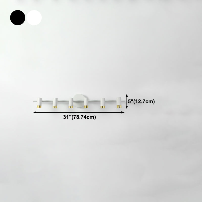 Cylinder Shape Modern Style Vanity Lights Metal LED Mirror Lights for Bathroom