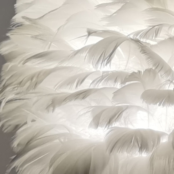 Luminaire de bureau métallique de style moderne lampe de bureau de plumes créatives pour chambre à coucher