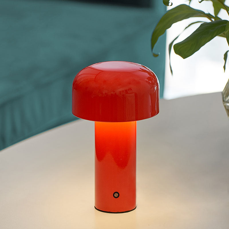 Lampes de table de nuit de tambour moderne en métal 1 lumière de table légère