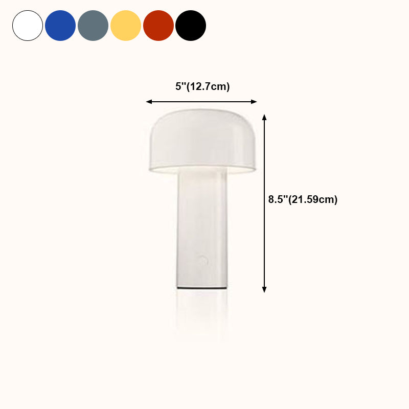 Lampes de table de nuit de tambour moderne en métal 1 lumière de table légère