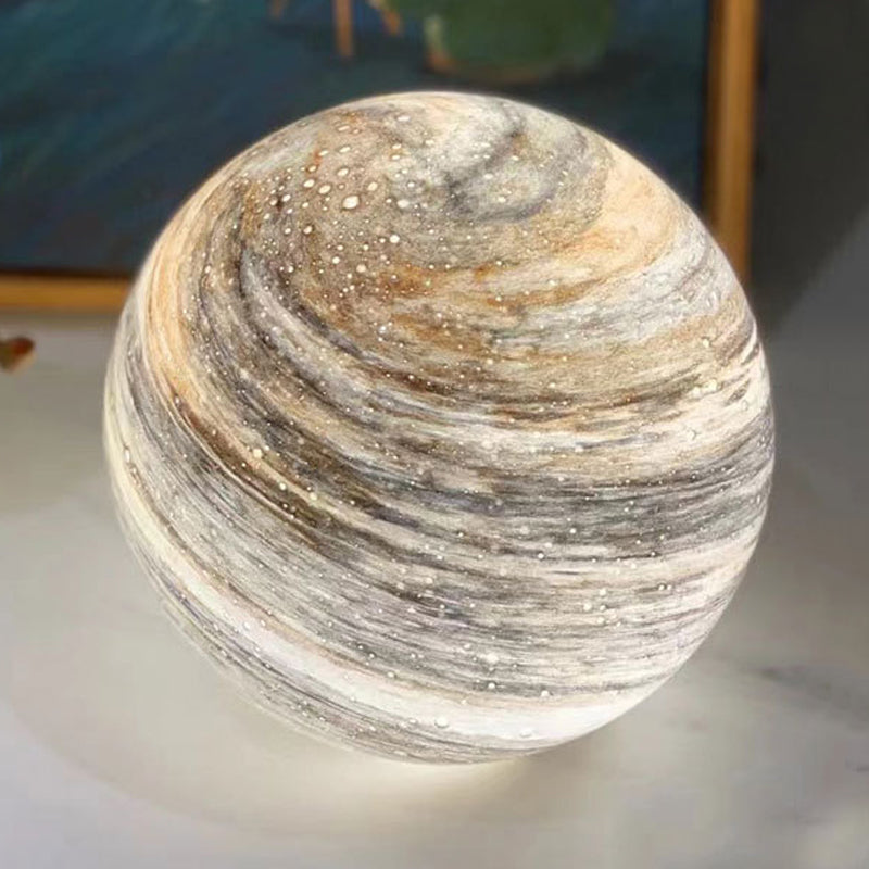 Lampe de table de style moderne 1 lumière de bureau simple avec une teinte en verre pour le salon