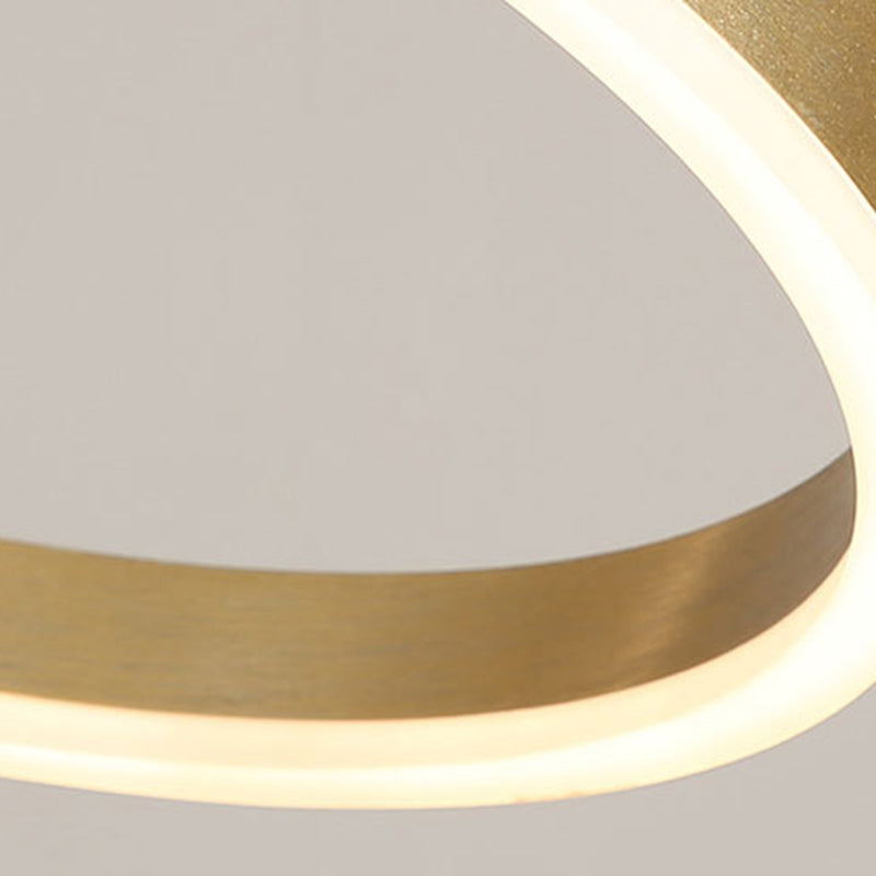 Lampada a sospensione a lampadario a più livello metallico semplice lampada a led a led