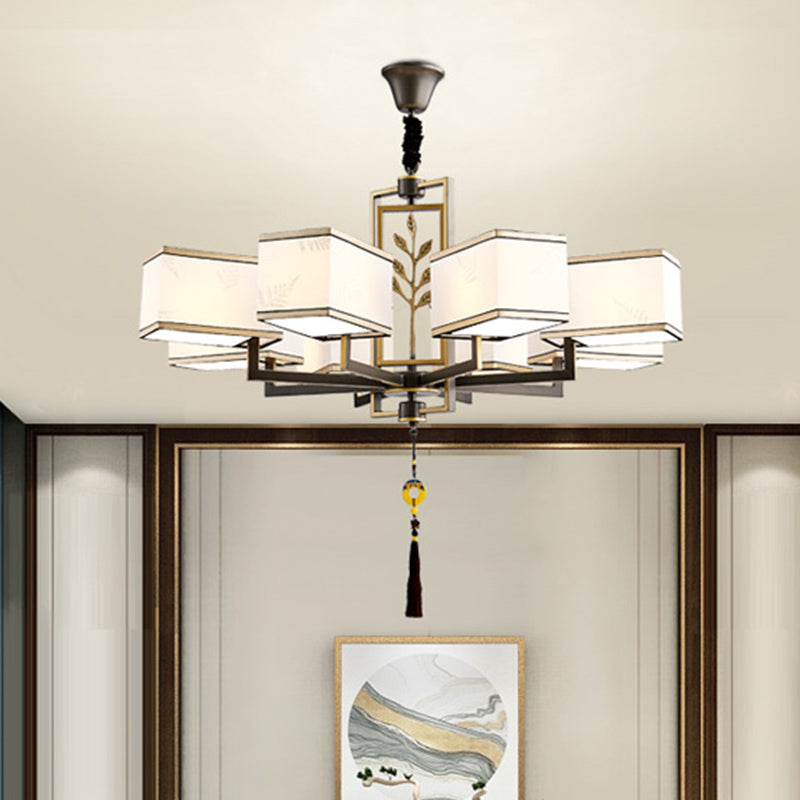 Forme de géométrie de style moderne Tabrics de lustre de la lampe à suspension multicer