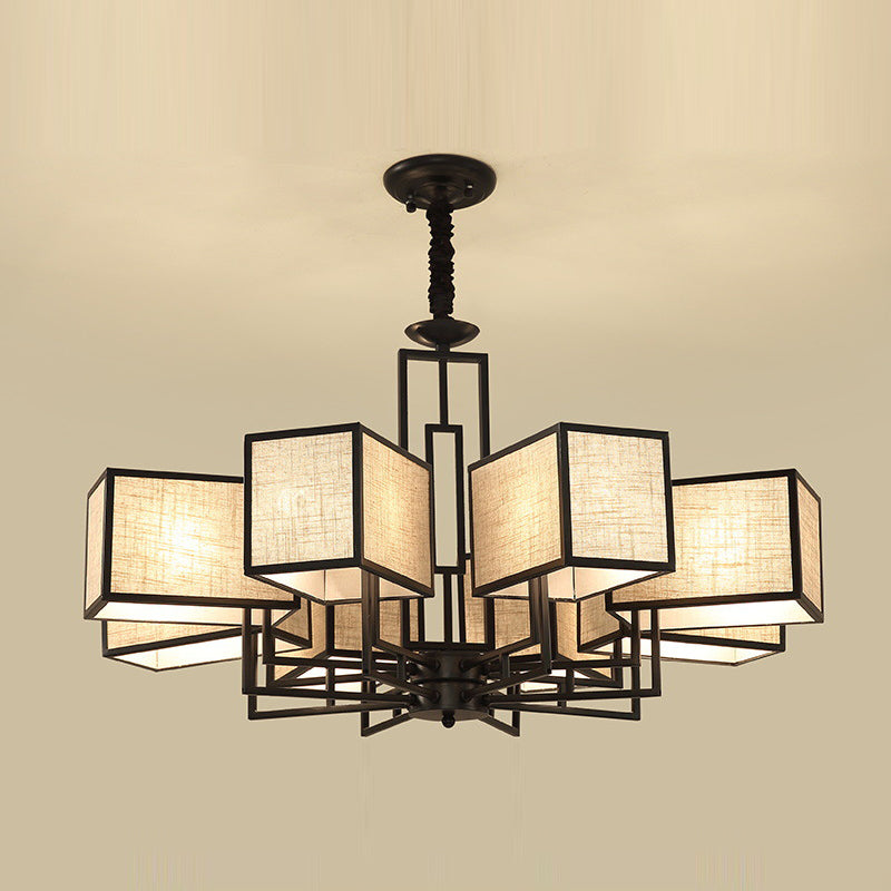 Forme de géométrie de style moderne Tabrics de lustre de la lampe à suspension multicer