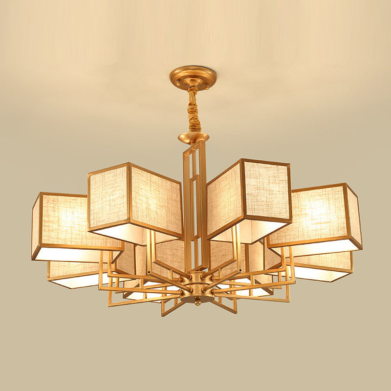 Forme de géométrie de style moderne Tabrics de lustre de la lampe à suspension multicer