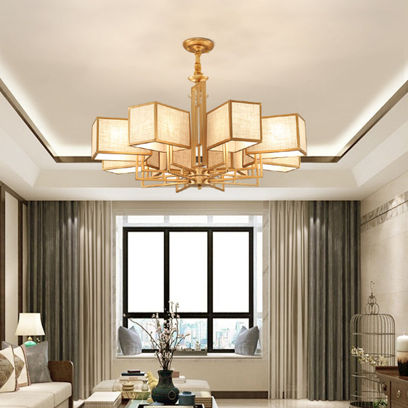 Forme de géométrie de style moderne Tabrics de lustre de la lampe à suspension multicer