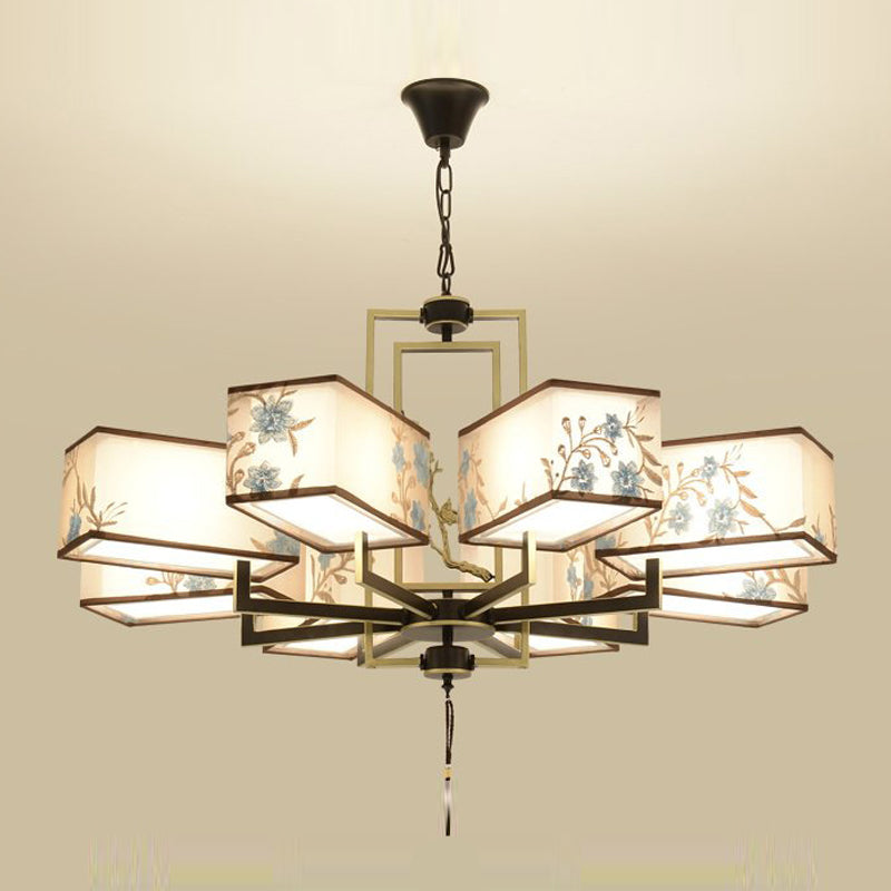 Forme de géométrie de style moderne Tabrics de lustre de la lampe à suspension multicer