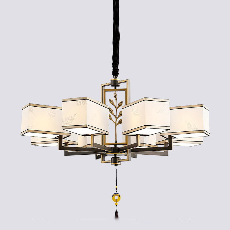 Forme de géométrie de style moderne Tabrics de lustre de la lampe à suspension multicer