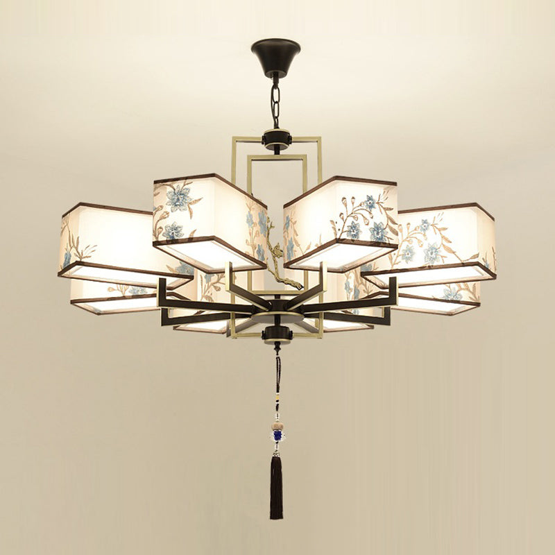 Forme de géométrie de style moderne Tabrics de lustre de la lampe à suspension multicer