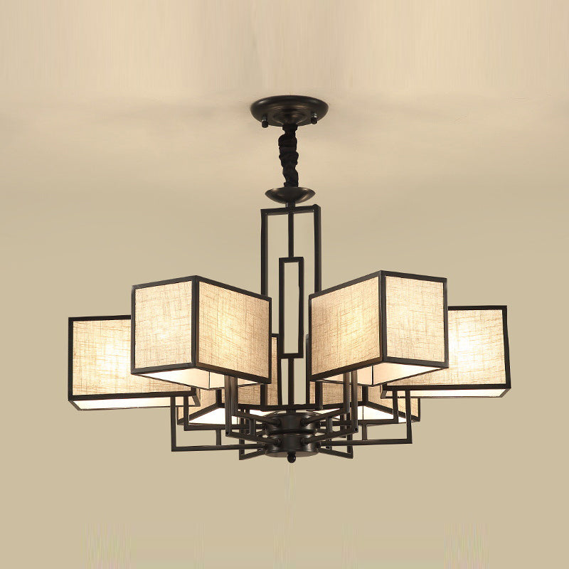 Forme de géométrie de style moderne Tabrics de lustre de la lampe à suspension multicer