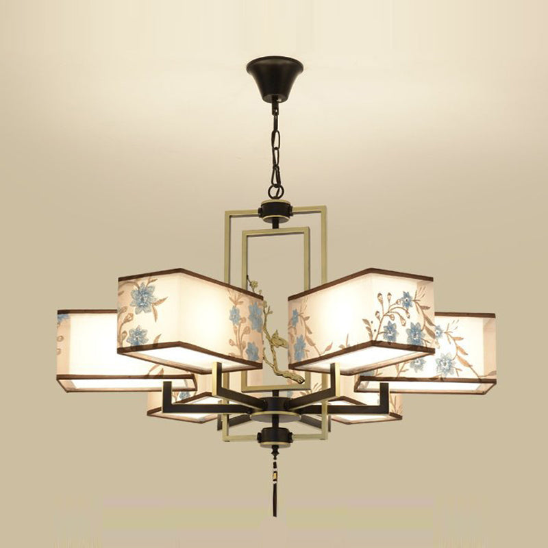 Forme de géométrie de style moderne Tabrics de lustre de la lampe à suspension multicer