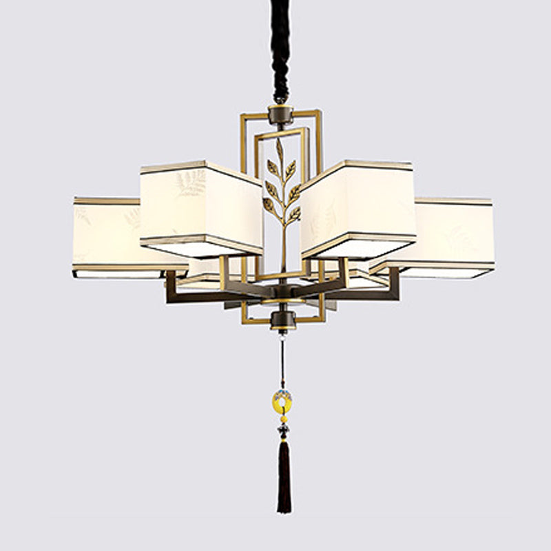 Forme de géométrie de style moderne Tabrics de lustre de la lampe à suspension multicer
