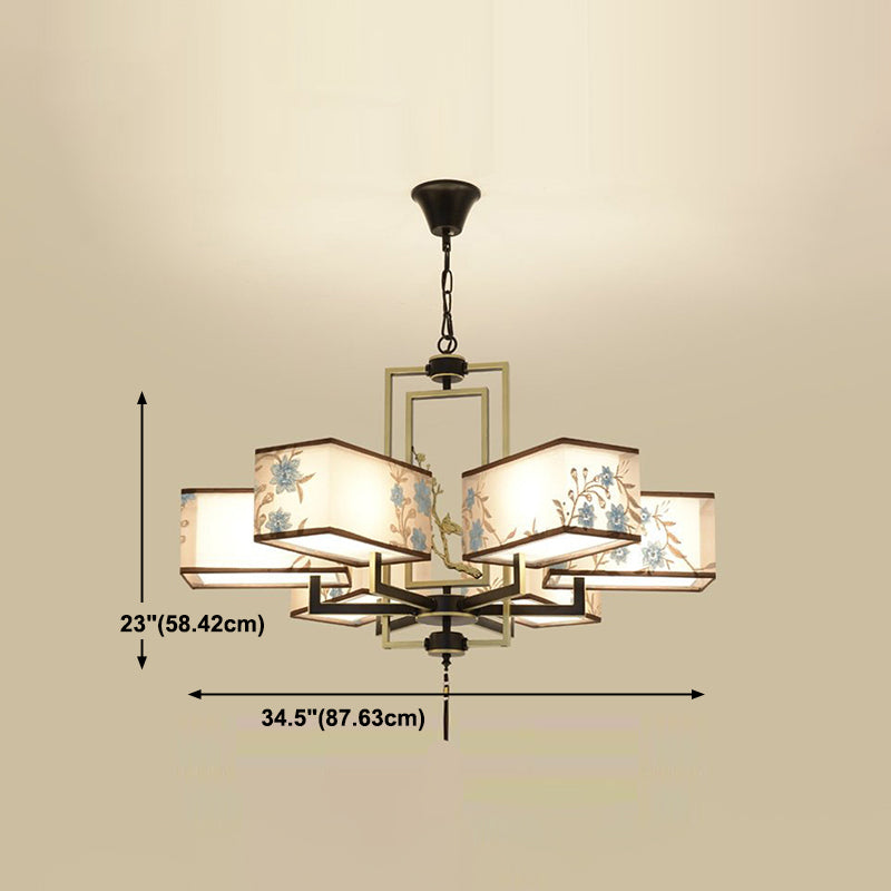 Forme de géométrie de style moderne Tabrics de lustre de la lampe à suspension multicer