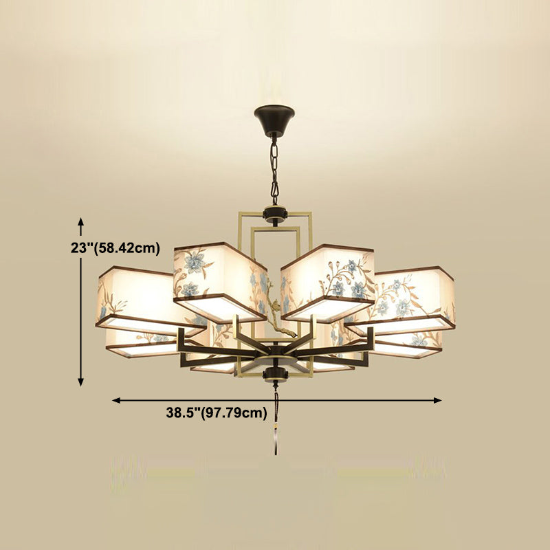 Forme de géométrie de style moderne Tabrics de lustre de la lampe à suspension multicer